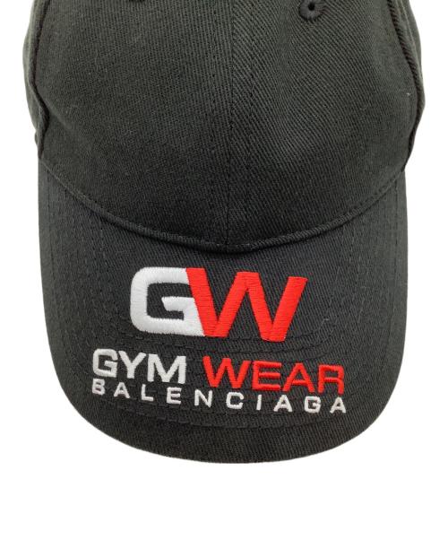 BALENCIAGA（バレンシアガ）BALENCIAGA (バレンシアガ) GYM WEAR Canvas Baseball Cap ブラックの古着・服飾アイテム