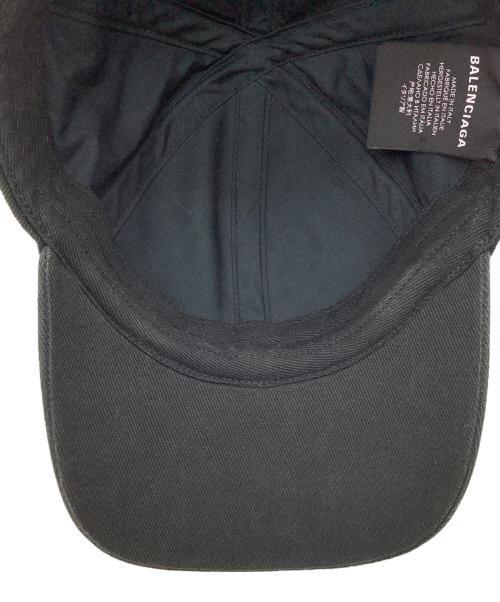 BALENCIAGA（バレンシアガ）BALENCIAGA (バレンシアガ) GYM WEAR Canvas Baseball Cap ブラックの古着・服飾アイテム