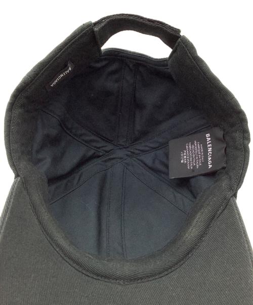 BALENCIAGA（バレンシアガ）BALENCIAGA (バレンシアガ) GYM WEAR Canvas Baseball Cap ブラックの古着・服飾アイテム