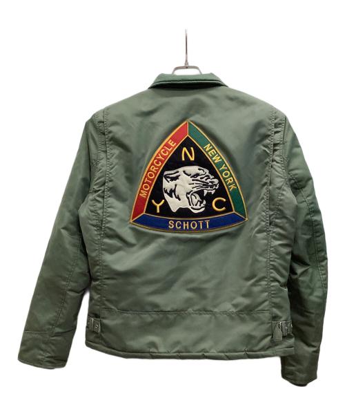 Schott（ショット）Schott (ショット) ナイロントラッカージャケット グリーン サイズ:Mの古着・服飾アイテム