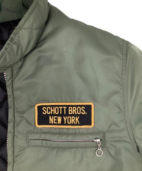 Schott（ショット）Schott (ショット) ナイロントラッカージャケット グリーン サイズ:Mの古着・服飾アイテム