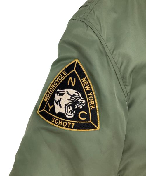 Schott（ショット）Schott (ショット) ナイロントラッカージャケット グリーン サイズ:Mの古着・服飾アイテム