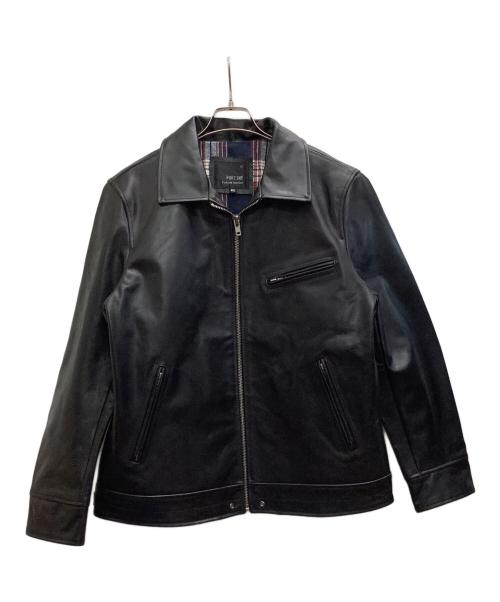 FORTTIME（フォータイム）FORTTIME (フォータイム) レザージャケット ブラック サイズ:4XLの古着・服飾アイテム