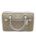 COACH（コーチ）の古着「 ローアン サッチェル（Signature Rowan Satchel）　2WAYバッグ」｜ベージュ×ホワイト