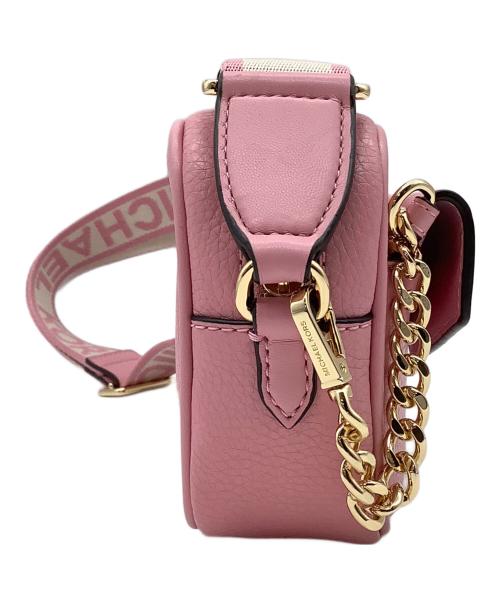 MICHAEL KORS（マイケルコース）MICHAEL KORS (マイケルコース) メイジー レザー スモール 2IN1 カメラ クロスボディ ピンクの古着・服飾アイテム
