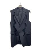 COMME des GARCONS HOMME PLUSコムデギャルソンオムプリュス）の古着「ベスト」｜ブラック