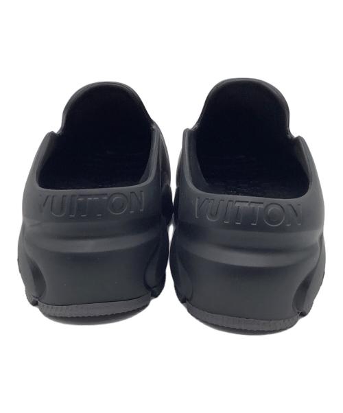 LOUIS VUITTON（ルイ ヴィトン）LOUIS VUITTON (ルイ ヴィトン) スリッポン シャーク・ラインサンダル ブラック サイズ:6の古着・服飾アイテム