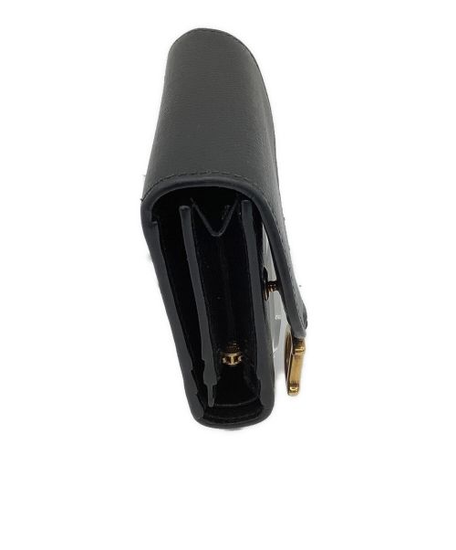 Christian Dior（クリスチャン ディオール）Christian Dior (クリスチャン ディオール) SADDLE ロータスウォレット ブラックの古着・服飾アイテム