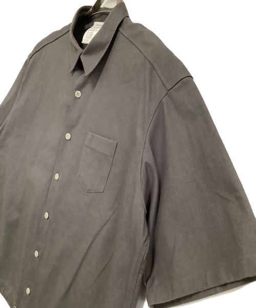 digawel（ディガウェル）digawel (ディガウェル) CANVAS BIG S/S SHIRT グレー サイズ:freeの古着・服飾アイテム