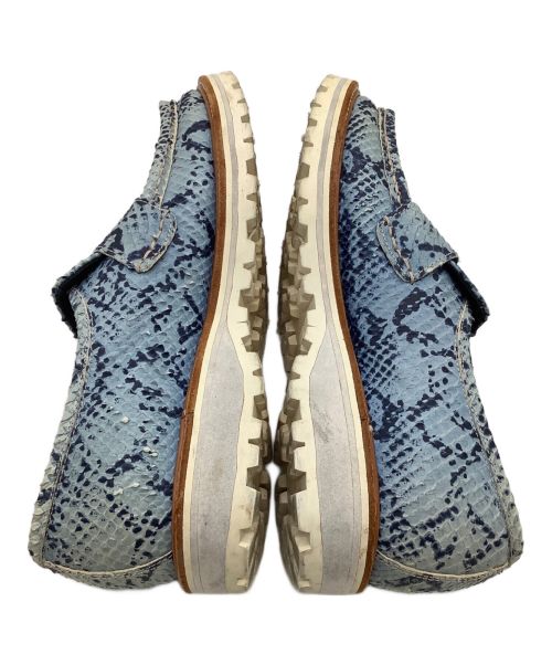 MIHARA YASUHIRO（ミハラヤスヒロ）MIHARA YASUHIRO (ミハラヤスヒロ) パイソンローファー スカイブルー サイズ:25の古着・服飾アイテム