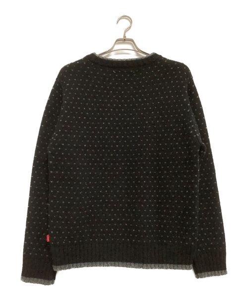 WTAPS（ダブルタップス）WTAPS (ダブルタップス) ARAN SWEATER ブラック×グレー サイズ:３の古着・服飾アイテム