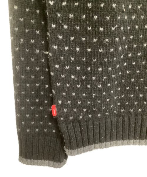 WTAPS（ダブルタップス）WTAPS (ダブルタップス) ARAN SWEATER ブラック×グレー サイズ:３の古着・服飾アイテム