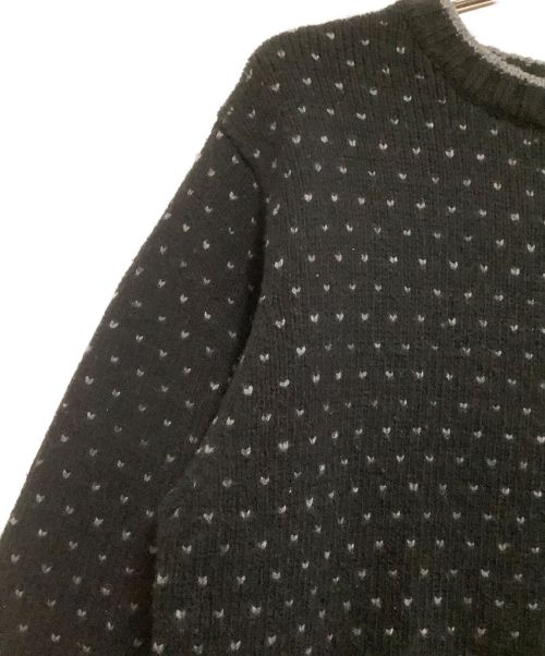 WTAPS（ダブルタップス）WTAPS (ダブルタップス) ARAN SWEATER ブラック×グレー サイズ:３の古着・服飾アイテム