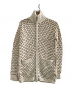HERMESエルメス）の古着「ニットジャケット」｜ベージュ