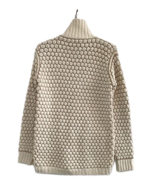 HERMES（エルメス）HERMES (エルメス) ニットジャケット ベージュ サイズ:36の古着・服飾アイテム