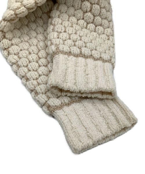 HERMES（エルメス）HERMES (エルメス) ニットジャケット ベージュ サイズ:36の古着・服飾アイテム