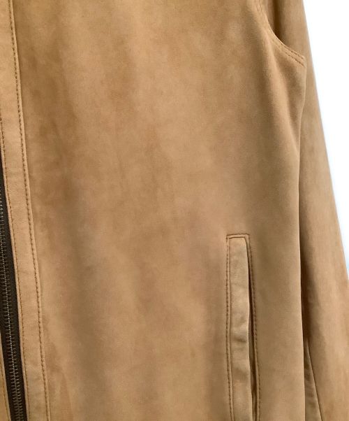 NO ID.（ノーアイディー）NO ID. (ノーアイディー) ジップジャケット ライトブラウン サイズ:２の古着・服飾アイテム