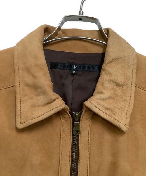 NO ID.（ノーアイディー）NO ID. (ノーアイディー) ジップジャケット ライトブラウン サイズ:２の古着・服飾アイテム