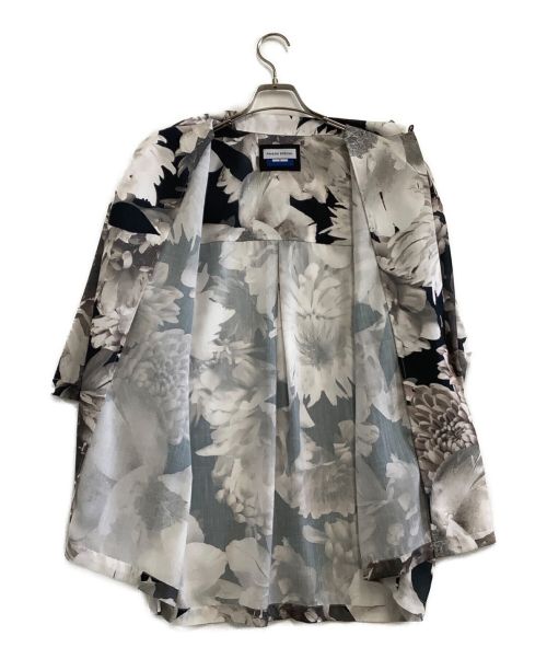 MAISON SPECIAL（メゾンスペシャル）MAISON SPECIAL (メゾンスペシャル) シアープリントプライムオーバーオープンカラーショートスリーブシャツ ホワイト×カーキ サイズ:01の古着・服飾アイテム