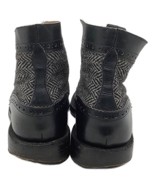 Tricker's（トリッカーズ）Tricker's (トリッカーズ) ウィングチップブーツ ブラック サイズ:8 1/2の古着・服飾アイテム