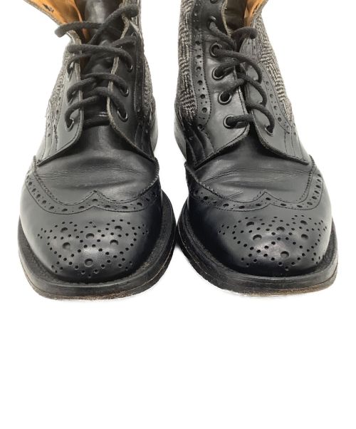 Tricker's（トリッカーズ）Tricker's (トリッカーズ) ウィングチップブーツ ブラック サイズ:8 1/2の古着・服飾アイテム