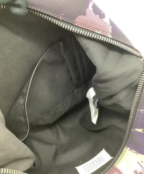 Maison Martin Margiela（メゾンマルタンマルジェラ）Maison Martin Margiela (メゾンマルタンマルジェラ) 2WAYショルダーバッグ パープル×ブラックの古着・服飾アイテム