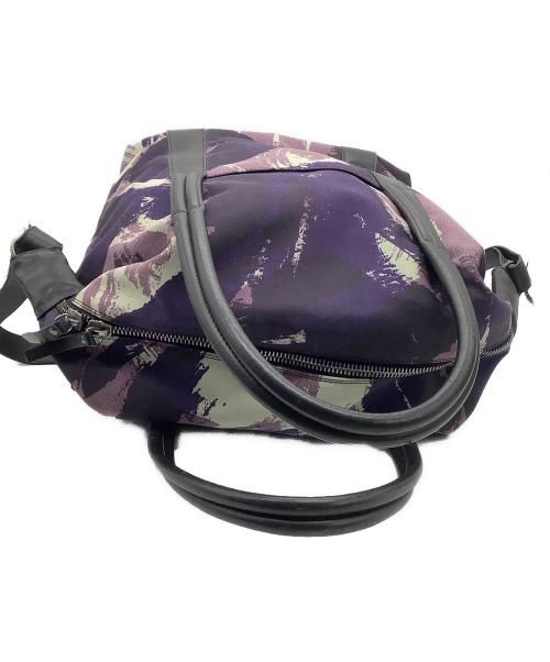 Maison Martin Margiela（メゾンマルタンマルジェラ）Maison Martin Margiela (メゾンマルタンマルジェラ) 2WAYショルダーバッグ パープル×ブラックの古着・服飾アイテム