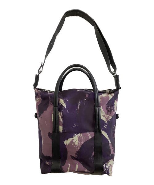 Maison Martin Margiela（メゾンマルタンマルジェラ）Maison Martin Margiela (メゾンマルタンマルジェラ) 2WAYショルダーバッグ パープル×ブラックの古着・服飾アイテム