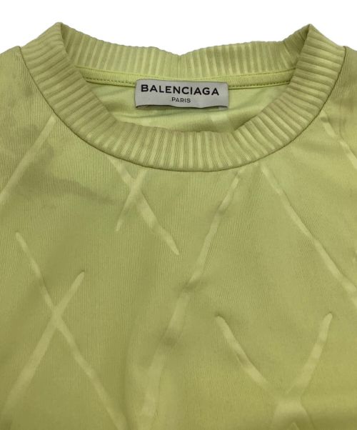BALENCIAGA（バレンシアガ）BALENCIAGA (バレンシアガ) 半袖カットソー 黄緑 サイズ:XSの古着・服飾アイテム