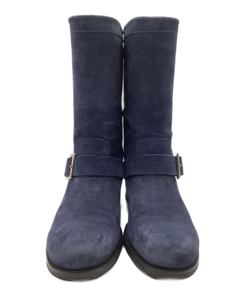JIMMY CHOO（ジミーチュウ）JIMMY CHOO (ジミーチュウ) エンジニアブーツ ネイビー サイズ:37 1/2の古着・服飾アイテム