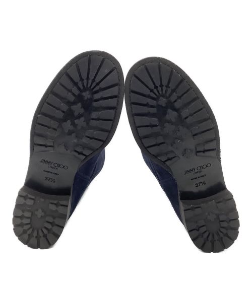 JIMMY CHOO（ジミーチュウ）JIMMY CHOO (ジミーチュウ) エンジニアブーツ ネイビー サイズ:37 1/2の古着・服飾アイテム