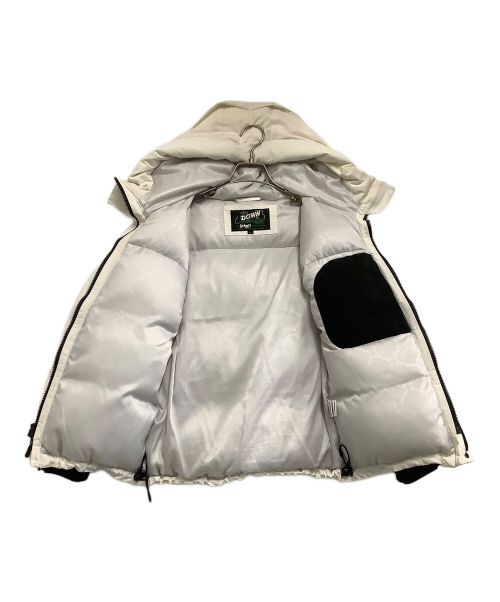 Schott（ショット）Schott (ショット) ダウンジャケット ホワイト×ブラック サイズ:XSの古着・服飾アイテム