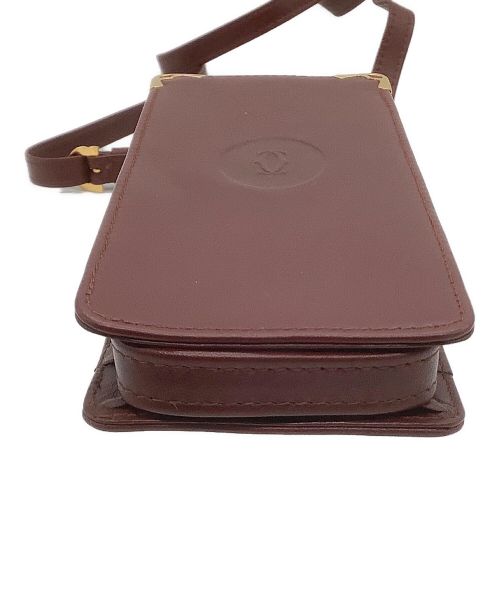 Cartier（カルティエ）Cartier (カルティエ) ショルダーポーチ ブラウンの古着・服飾アイテム