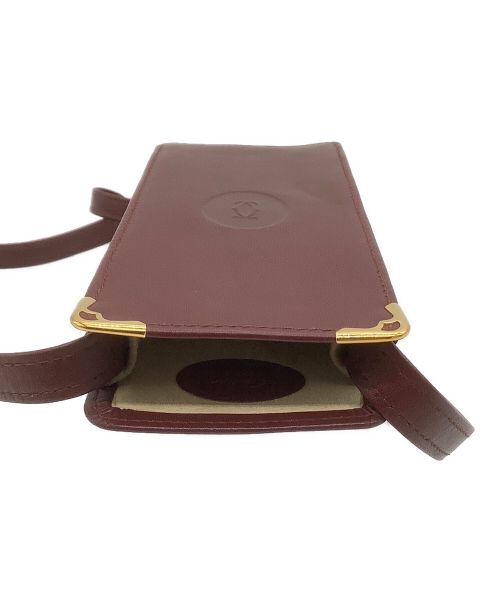 Cartier（カルティエ）Cartier (カルティエ) ショルダーポーチ ブラウンの古着・服飾アイテム