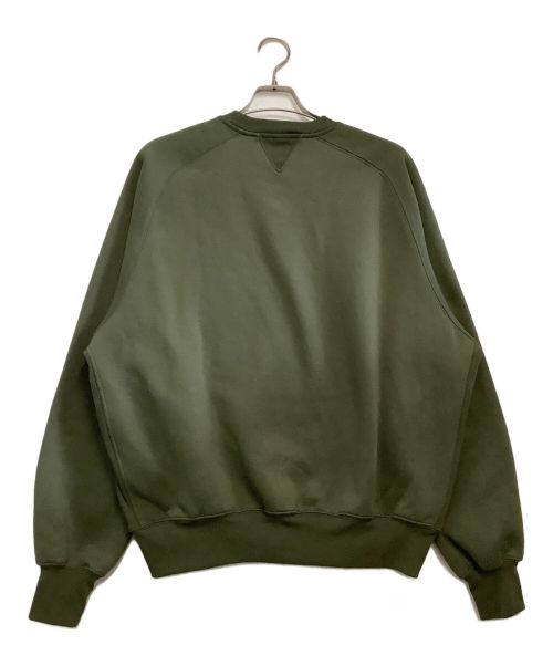 DAIWA（ダイワ）DAIWA (ダイワ) TECH FREEDOM SLEEVE CREW NECK SWEAT オリーブ サイズ:Mの古着・服飾アイテム