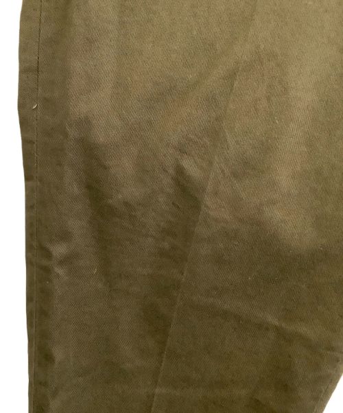 uniform experiment（ユニフォームエクスペリメント）uniform experiment (ユニフォームエクスペリメント) STRETCH TWILL RIBBED EASY PANTS ブラウン サイズ:3の古着・服飾アイテム