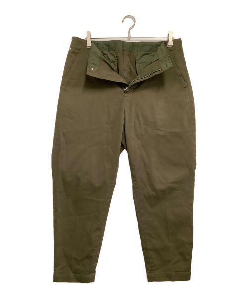uniform experiment（ユニフォームエクスペリメント）uniform experiment (ユニフォームエクスペリメント) STRETCH TWILL RIBBED EASY PANTS ブラウン サイズ:3の古着・服飾アイテム