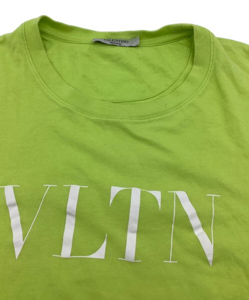 VALENTINO（ヴァレンティノ）VALENTINO (ヴァレンティノ) ロゴTシャツ ライトグリーン サイズ:Mの古着・服飾アイテム