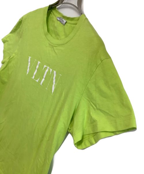 VALENTINO（ヴァレンティノ）VALENTINO (ヴァレンティノ) ロゴTシャツ ライトグリーン サイズ:Mの古着・服飾アイテム