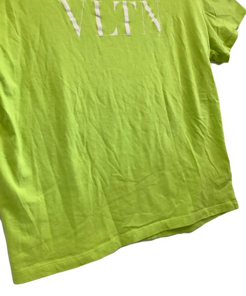 VALENTINO（ヴァレンティノ）VALENTINO (ヴァレンティノ) ロゴTシャツ ライトグリーン サイズ:Mの古着・服飾アイテム