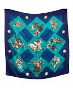 HERMESエルメス）の古着「スカーフ　90サイズ」｜ブルー