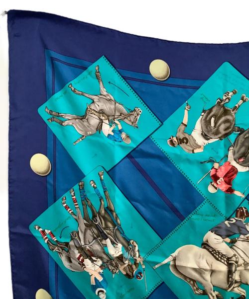 HERMES（エルメス）HERMES (エルメス) スカーフ　90サイズ ブルー サイズ:なしの古着・服飾アイテム