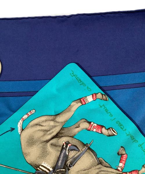 HERMES（エルメス）HERMES (エルメス) スカーフ　90サイズ ブルー サイズ:なしの古着・服飾アイテム