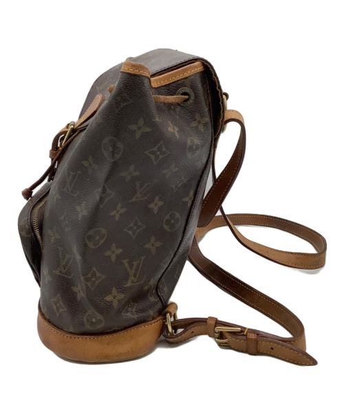 LOUIS VUITTON（ルイ ヴィトン）LOUIS VUITTON (ルイ ヴィトン) リュック LOUIS VUITTON モノグラム モンスリMM ブラウンの古着・服飾アイテム
