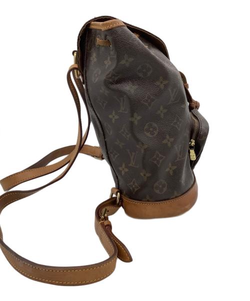LOUIS VUITTON（ルイ ヴィトン）LOUIS VUITTON (ルイ ヴィトン) リュック LOUIS VUITTON モノグラム モンスリMM ブラウンの古着・服飾アイテム