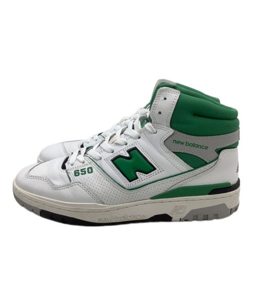 NEW BALANCE（ニューバランス）NEW BALANCE (ニューバランス) BB650RWG NEW BALANCE ホワイト×グリーン サイズ:27.5cmの古着・服飾アイテム