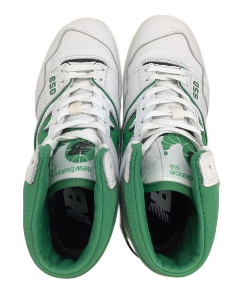 NEW BALANCE（ニューバランス）NEW BALANCE (ニューバランス) BB650RWG NEW BALANCE ホワイト×グリーン サイズ:27.5cmの古着・服飾アイテム