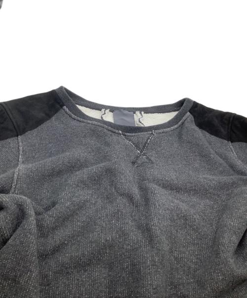 LOT78（ロットセブンティーエイト）LOT78 (ロットセブンティーエイト) クルーネックスウェット グレー×ブラック サイズ:Lの古着・服飾アイテム