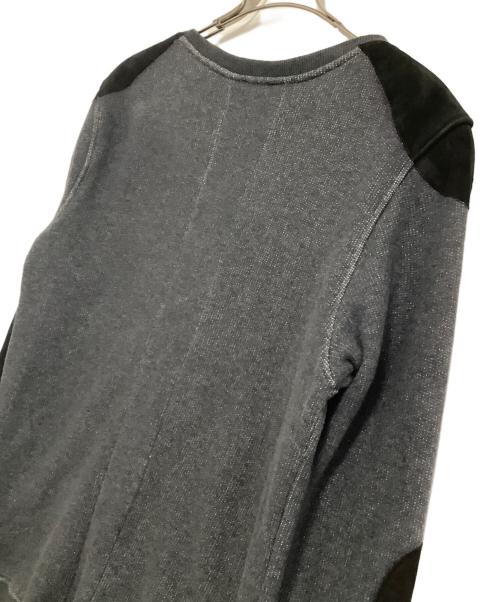 LOT78（ロットセブンティーエイト）LOT78 (ロットセブンティーエイト) クルーネックスウェット グレー×ブラック サイズ:Lの古着・服飾アイテム