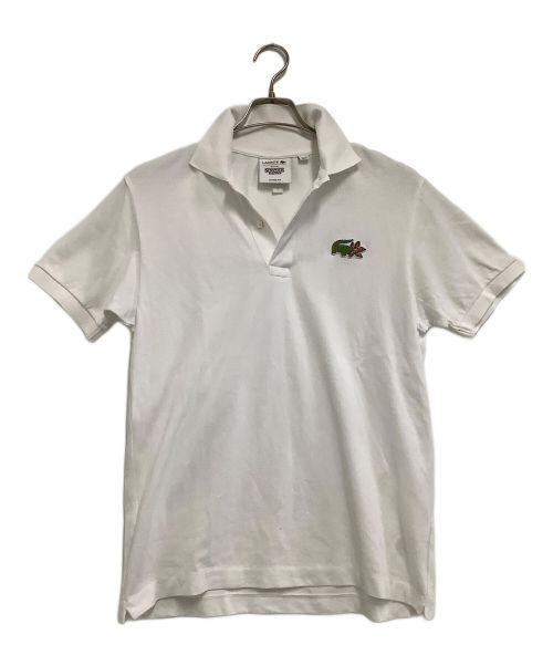 LACOSTE（ラコステ）LACOSTE (ラコステ) ポロシャツ　STRANGER THINGS　NETFLIXコラボ ホワイト サイズ:3の古着・服飾アイテム